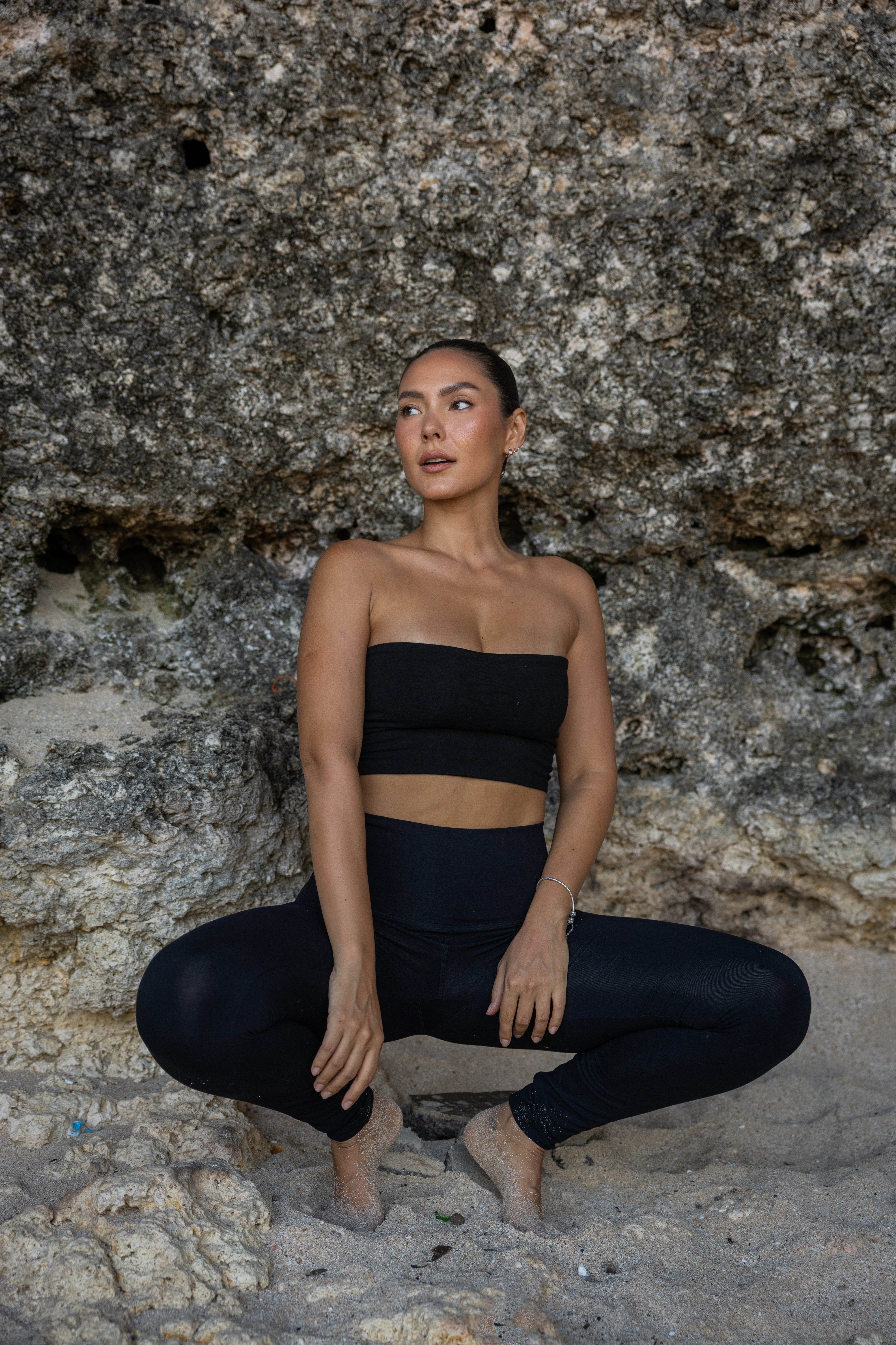 Lace-Up Bamboo Bandeau