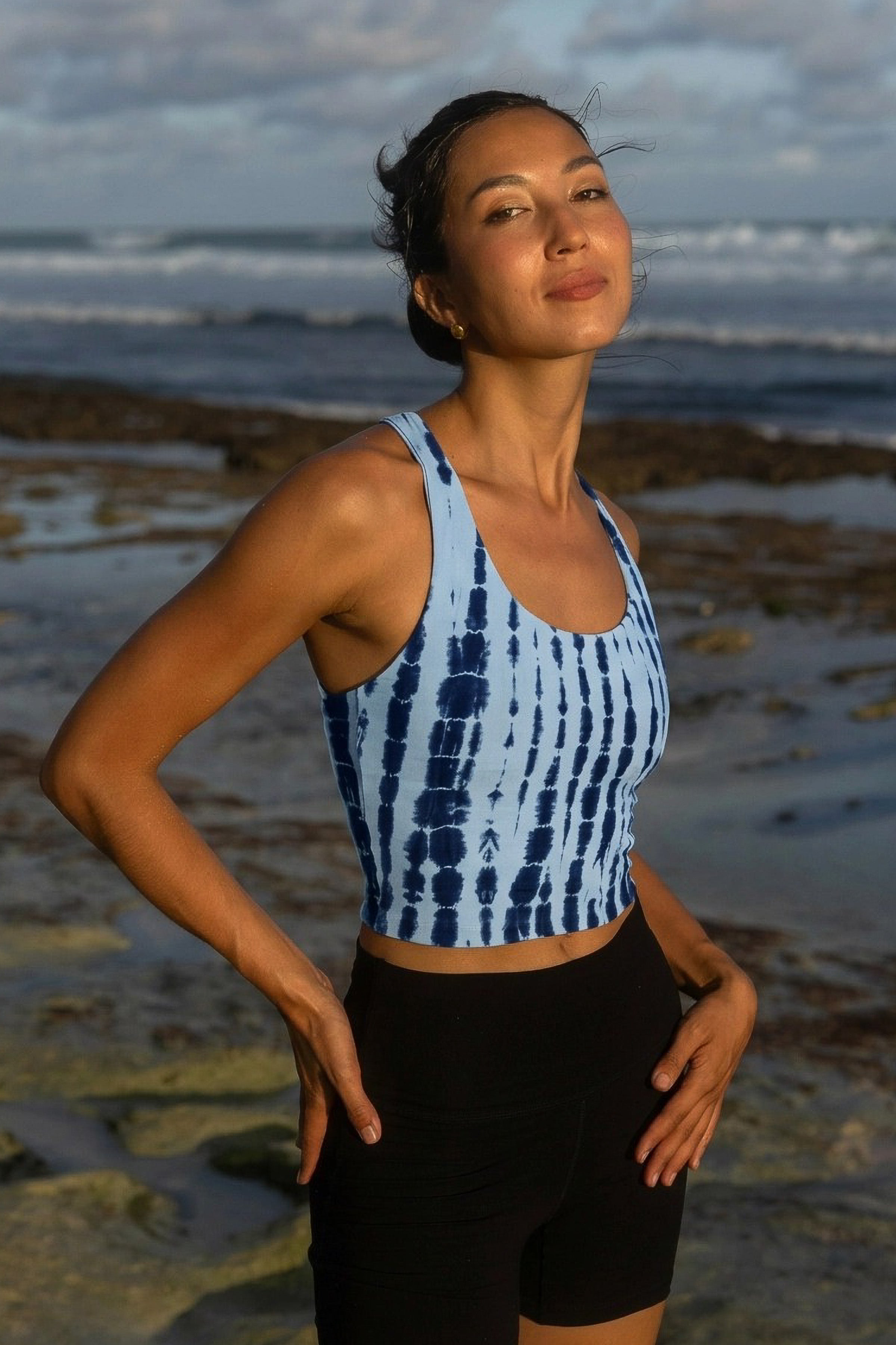 Tie-Dye Racerback Crop Tank