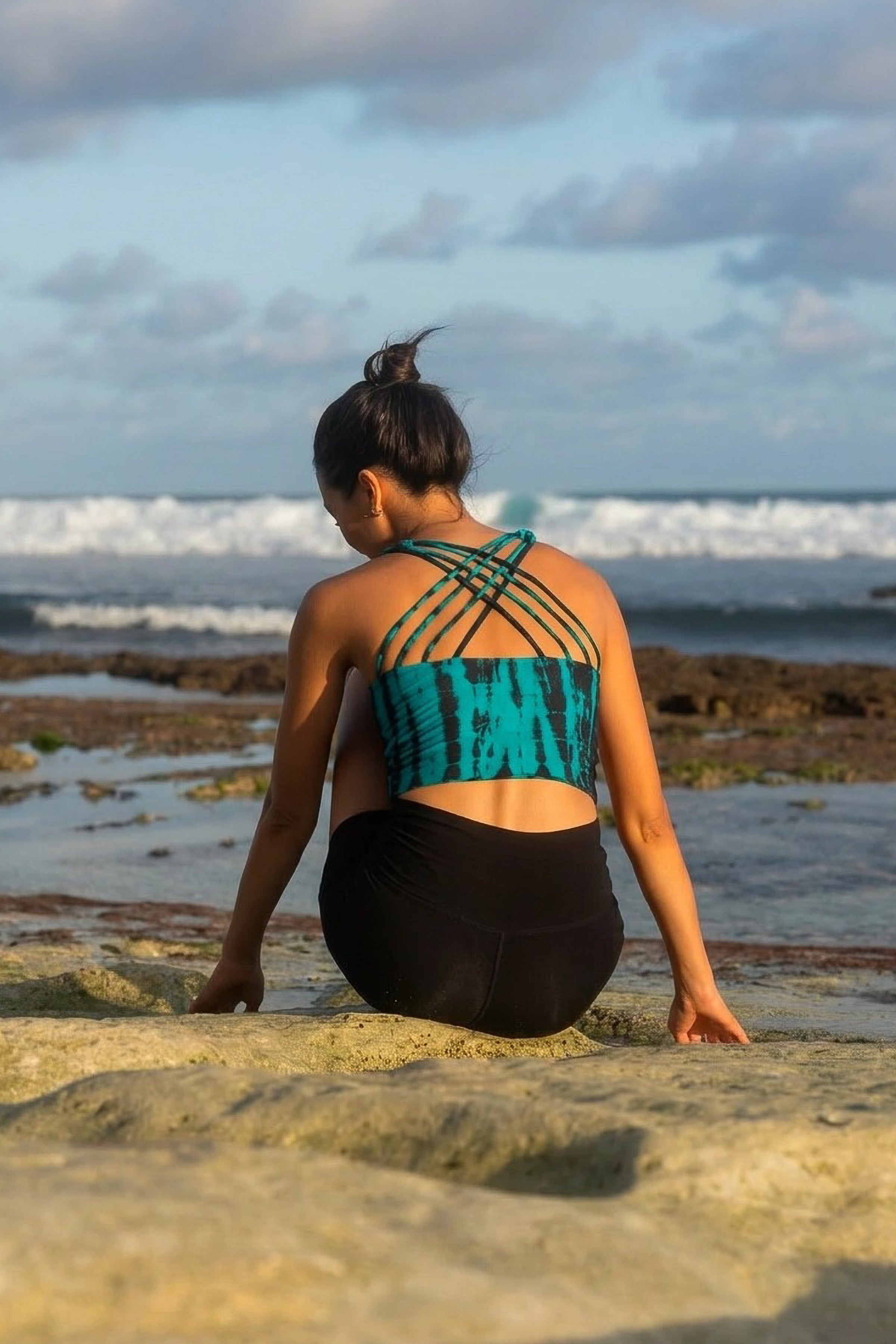 Tie-Dye Racerback Crop Tank