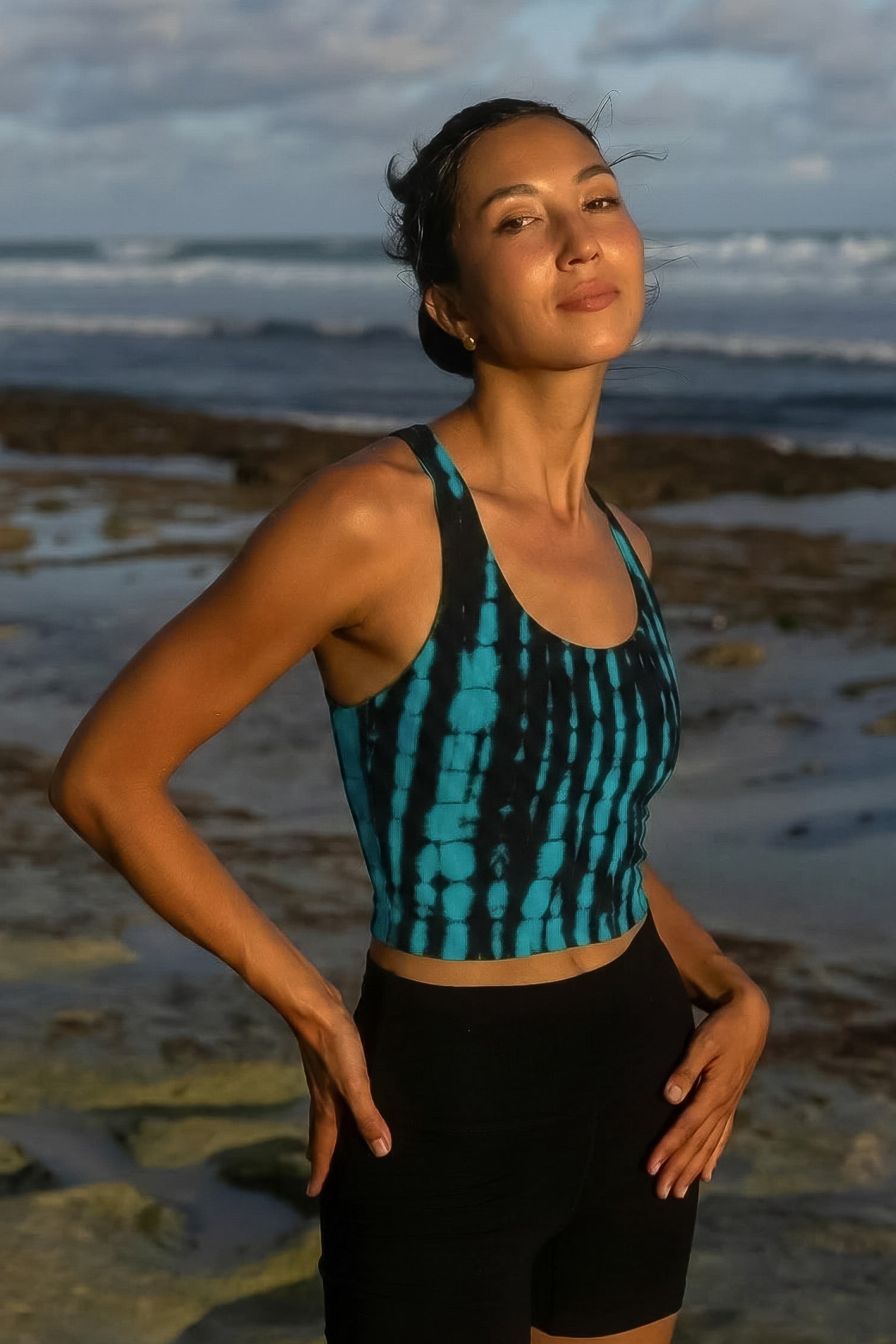 Tie-Dye Racerback Crop Tank