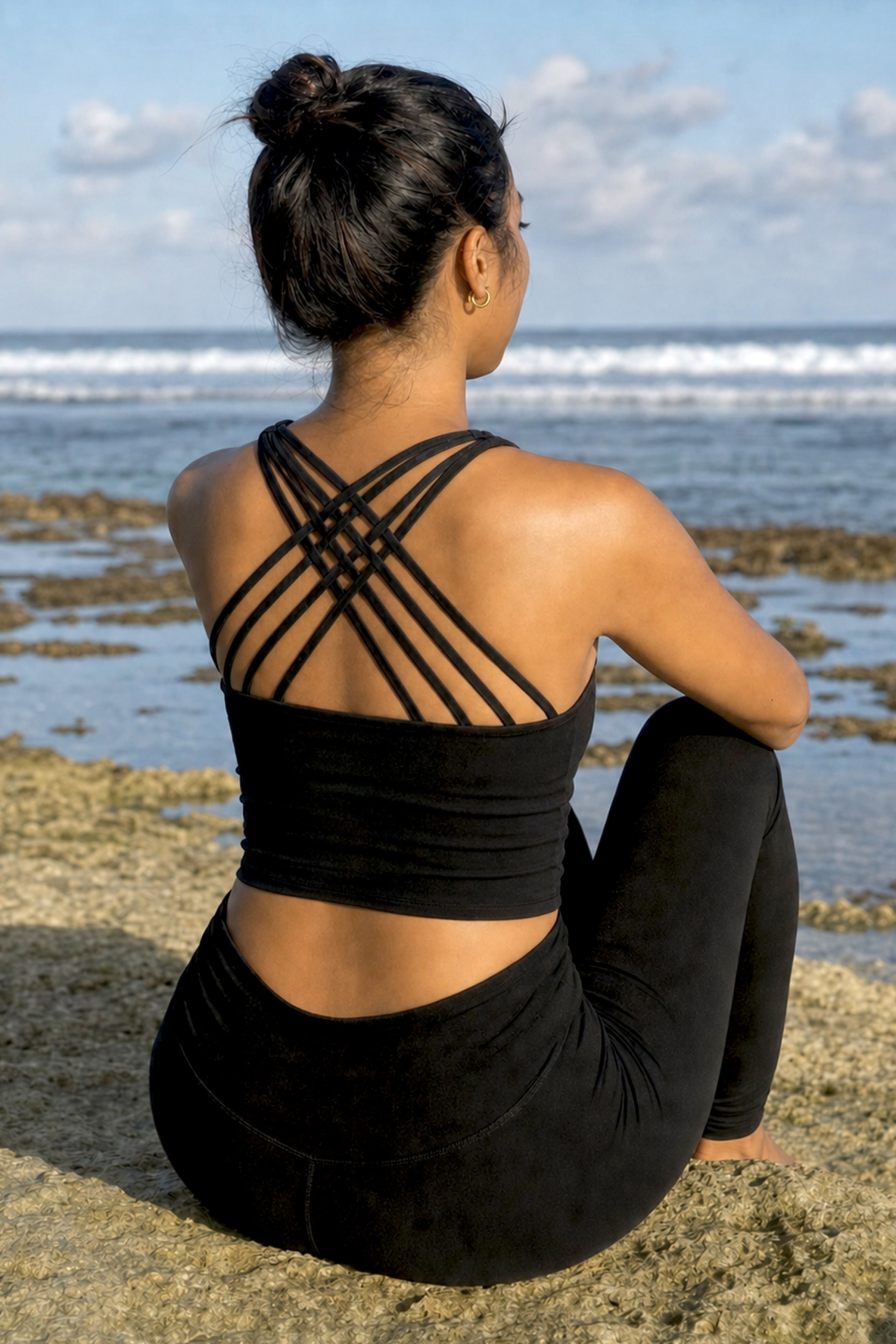 Longline Strappy Sports Bra