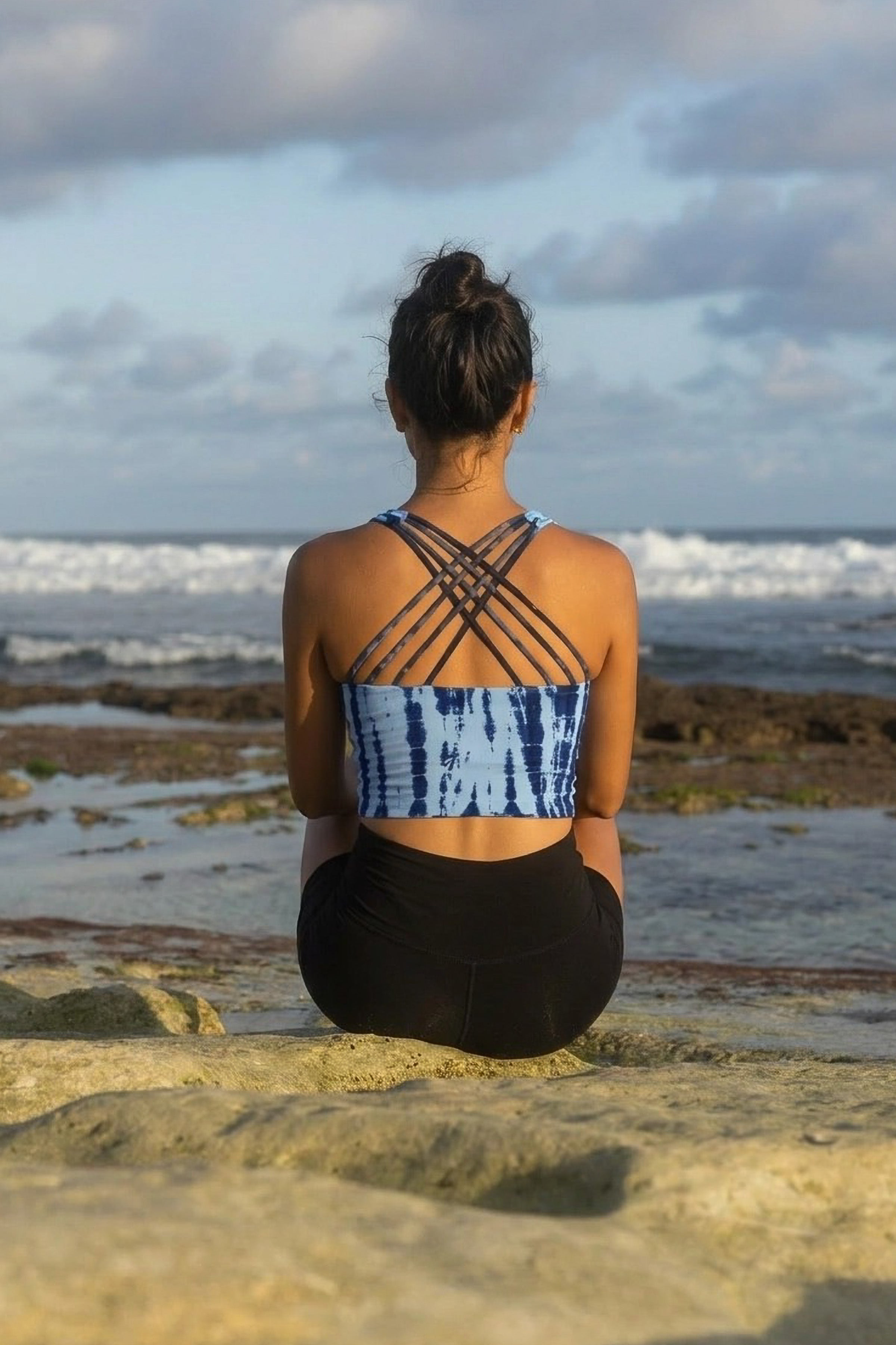 Tie-Dye Racerback Crop Tank