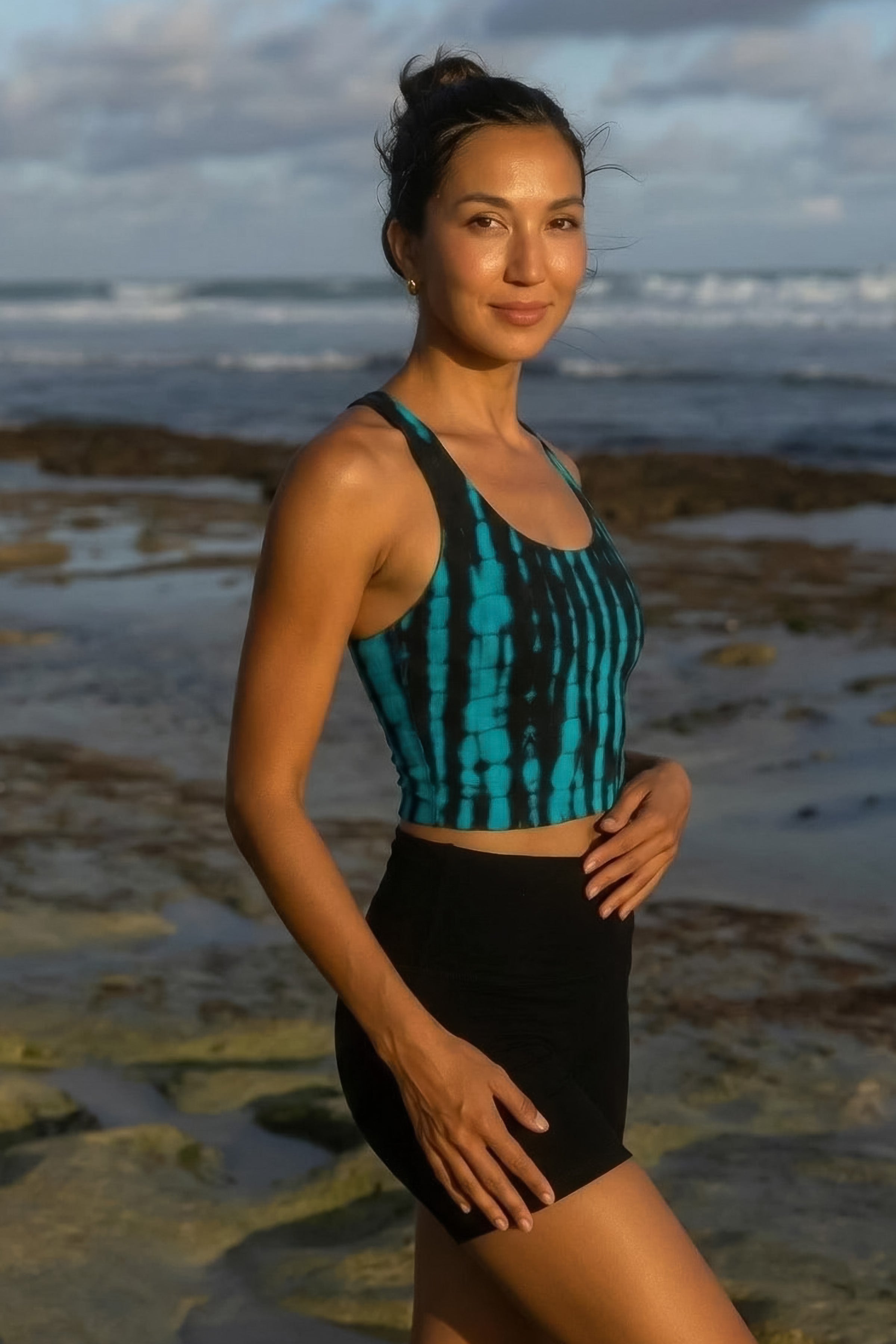 Tie-Dye Racerback Crop Tank