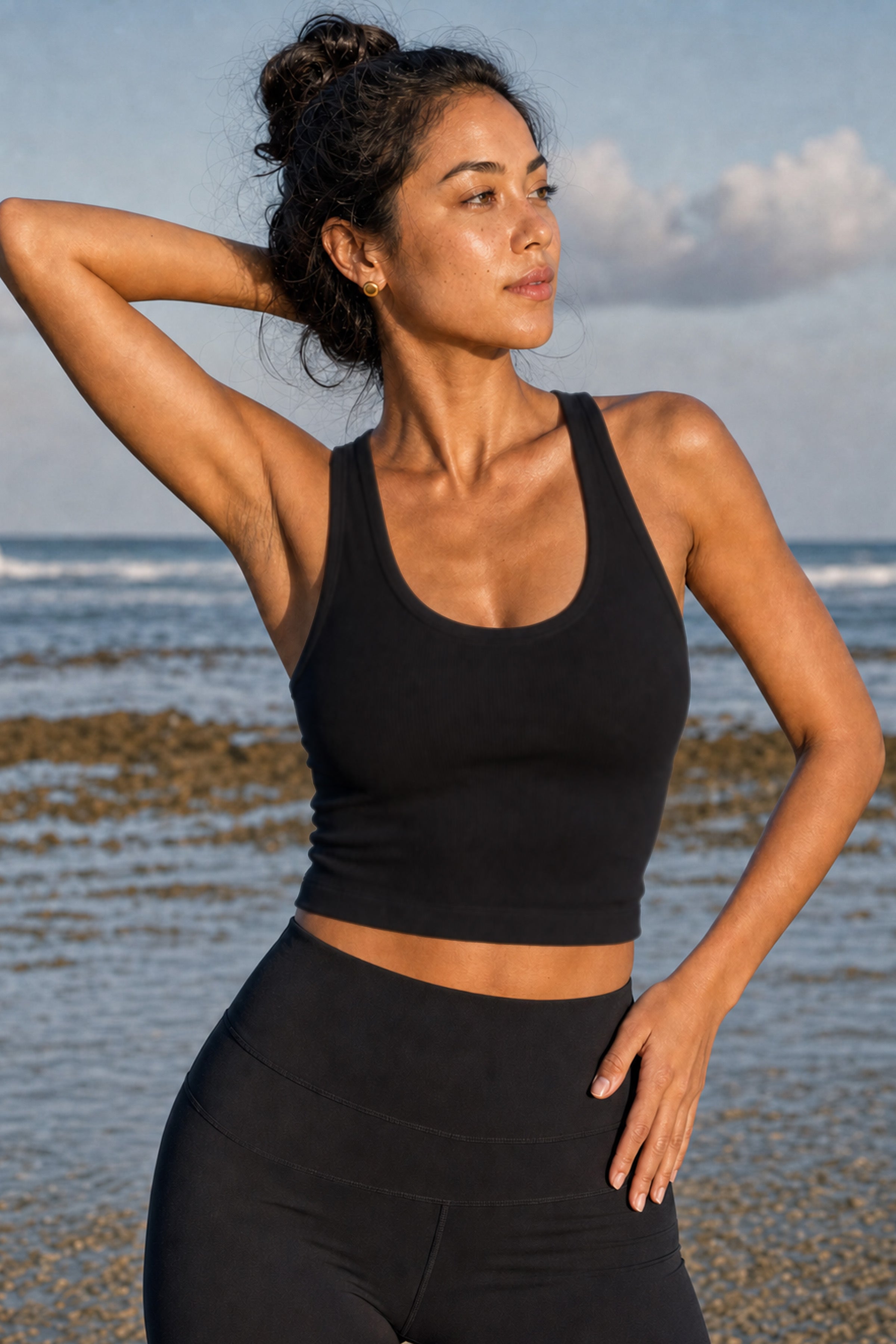 Longline Strappy Sports Bra